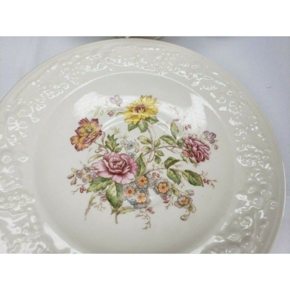 2 Eggshell Theme Homer Laughlin Made In U.S.A Teacup & Saucer Set C41N5 - Picture 4 of 16